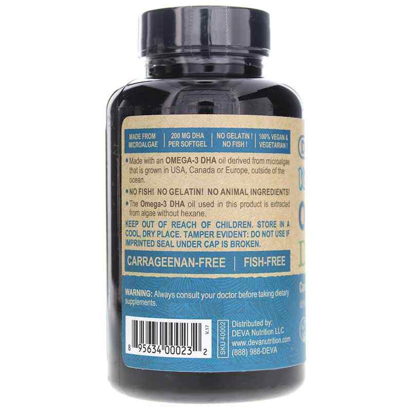 Vegan Omega-3 DHA, by Deva Nutrition, image #3