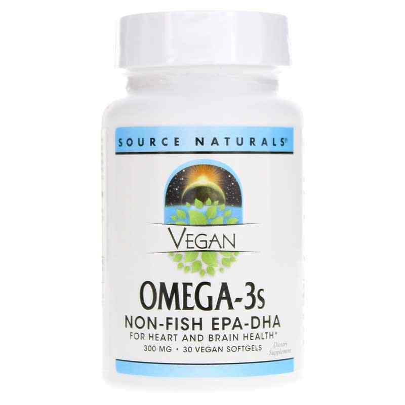 Vegan Omega-3s EPA-DHA, 30 Vegan Softgels, by Source Naturals