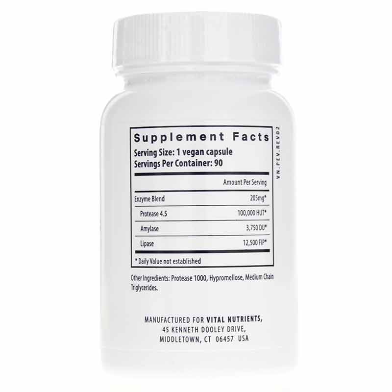 Vegan Pancreatic Enzymes, by Vital Nutrients, image #2