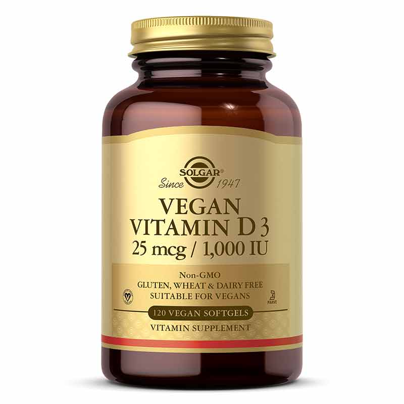 Vegan Vitamin D3 25 Mcg 1,000 IU, by Solgar