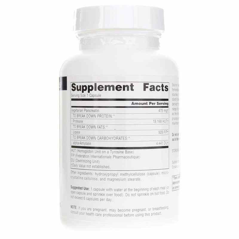 Vegetarian Pancreatin, 120 Veg Capsules, by Source Naturals, image #2