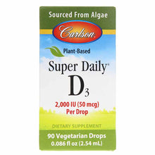 Vegetarian Super Daily D3 for Adults 2,000 IU, by Carlson Labs