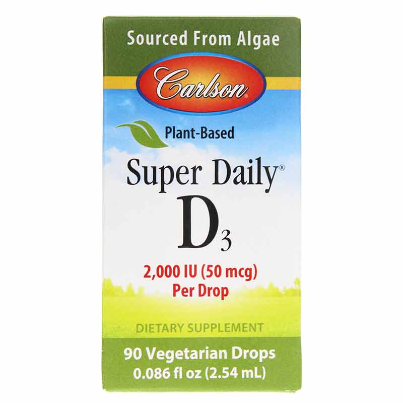 Vegetarian Super Daily D3 for Adults 2,000 IU, by Carlson Labs
