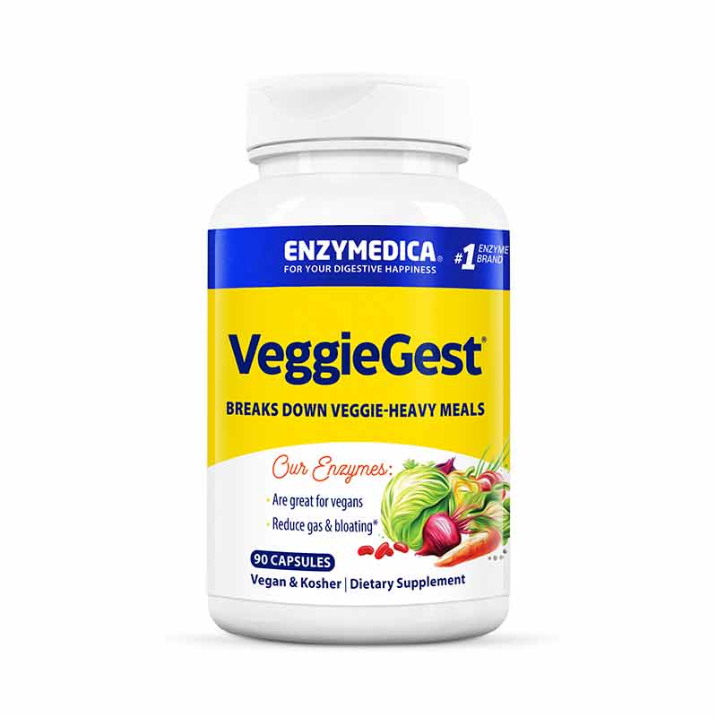 VeggieGest, 90 Capsules, by Enzymedica