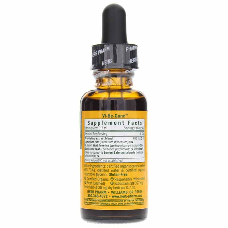 Vi-Be-Gone, 1 Oz, by Herb Pharm, image #2