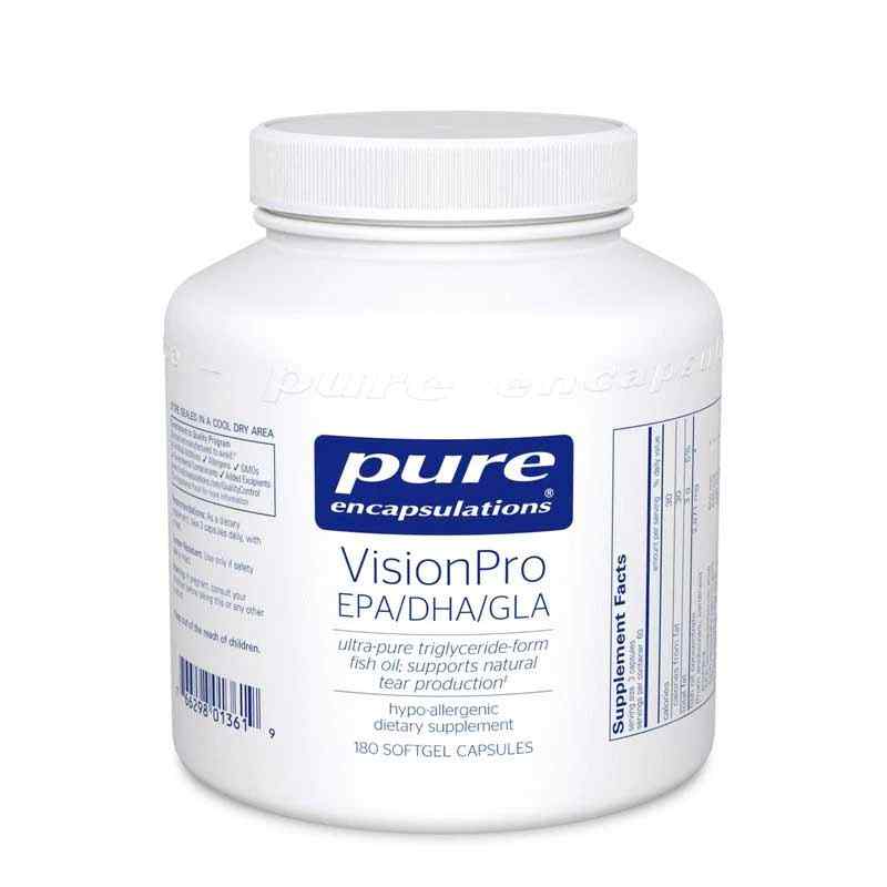 VisionPro EPA/DHA/GLA, 180 Softgels, by Pure Encapsulations