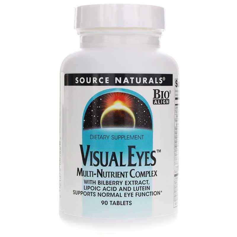 Visual Eyes, 90 Tablets, by Source Naturals