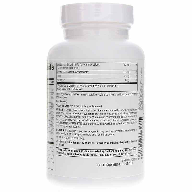 Visual Eyes, 90 Tablets, by Source Naturals, image #3