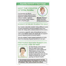 Vital Flora Adult 55+ Daily Probiotic + Prebiotics Shelf Stable, 30 Veg Capsules, by Vital Planet, image #3