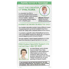 Vital Flora Adult 55+ Daily Probiotic + Prebiotics Shelf Stable, 60 Veg Capsules, by Vital Planet, image #3