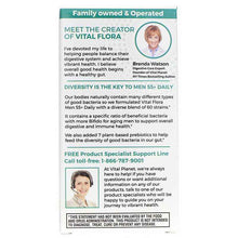 Vital Flora Men 55+ Daily Probiotic + Prebiotics Shelf Stable, 30 Veg Capsules, by Vital Planet, image #3