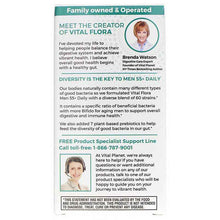 Vital Flora Men 55+ Daily Probiotic + Prebiotics Shelf Stable, 60 Veg Capsules, by Vital Planet, image #3