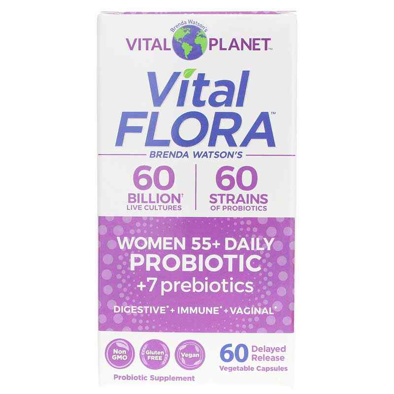 Vital Flora Women 55+ Daily Probiotic + Prebiotics, by Vital Planet