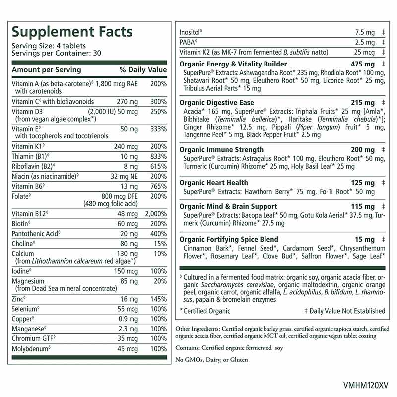 Vita-Min-Herb Men's Multivitamin Tablets, by Pure Synergy, image #2
