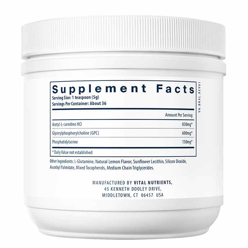 Vital Brain Powder, 6.3 Oz, by Vital Nutrients, image #3