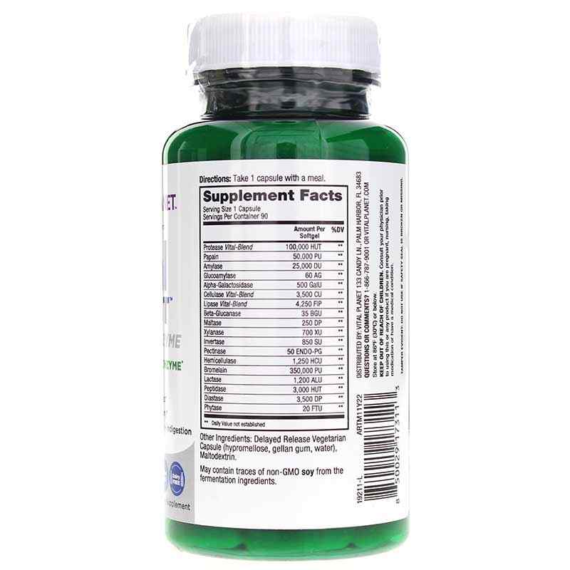Vital Digest Ultra Max Enzyme, 90 Veg Capsules, by Vital Planet, image #2