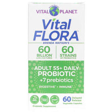 Vital Flora Adult 55+ Daily Probiotic + Prebiotics, 60 Veg Capsules, by Vital Planet