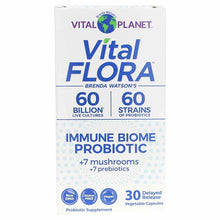 Vital Flora Immune Biome Probiotic + Prebiotics, 30 Veg Capsules, by Vital Planet