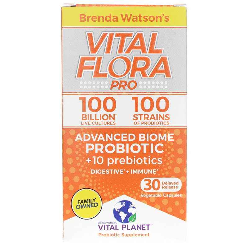 Vital Flora Pro Advanced Biome Probiotic + Prebiotics, by Vital Planet
