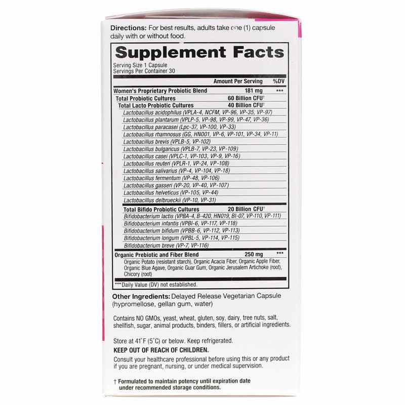 Vital Flora Women's Daily Probiotic + Prebiotics, 30 Veg Capsules, by Vital Planet, image #2