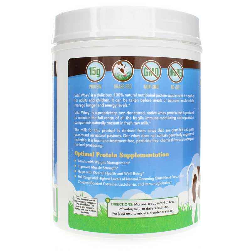 Vital Whey Natural Cocoa, 21 Oz, by Well Wisdom, image #3