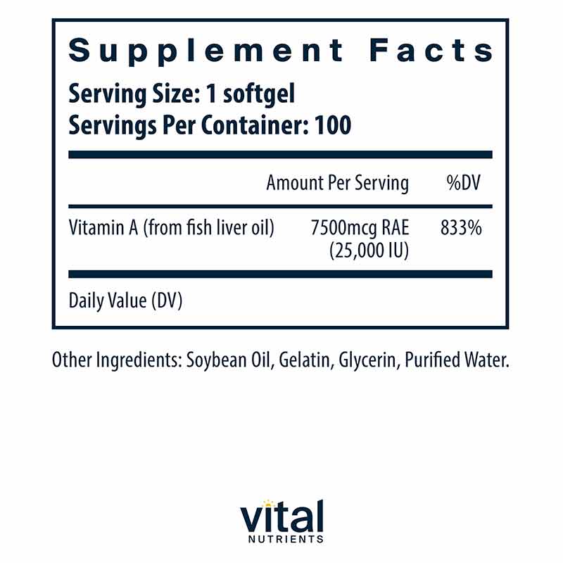 Vitamin A from Fish Liver Oil, by Vital Nutrients, image #4