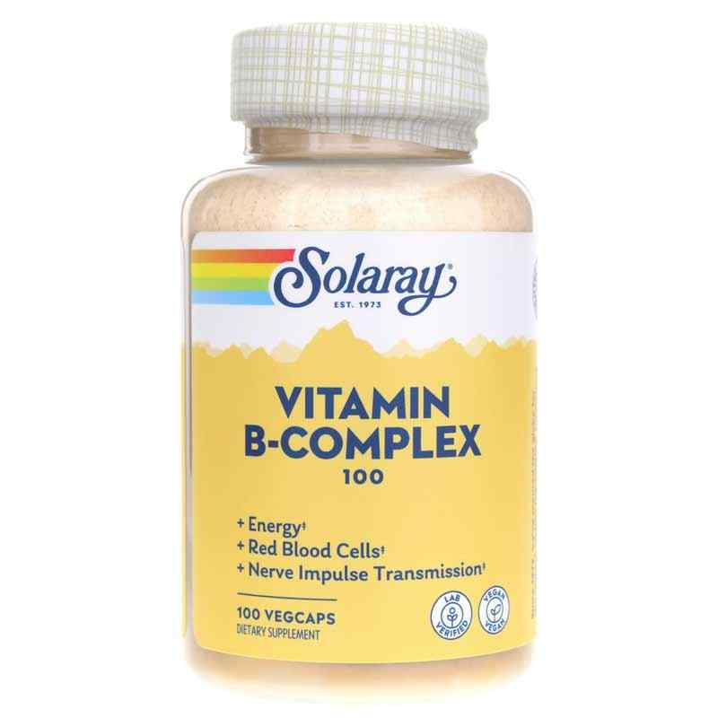 Vitamin B-Complex 100, 100 Veg Capsules, by Solaray
