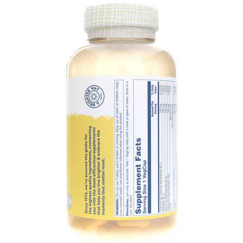 Vitamin B-Complex 100, 250 Veg Capsules, by Solaray, image #2