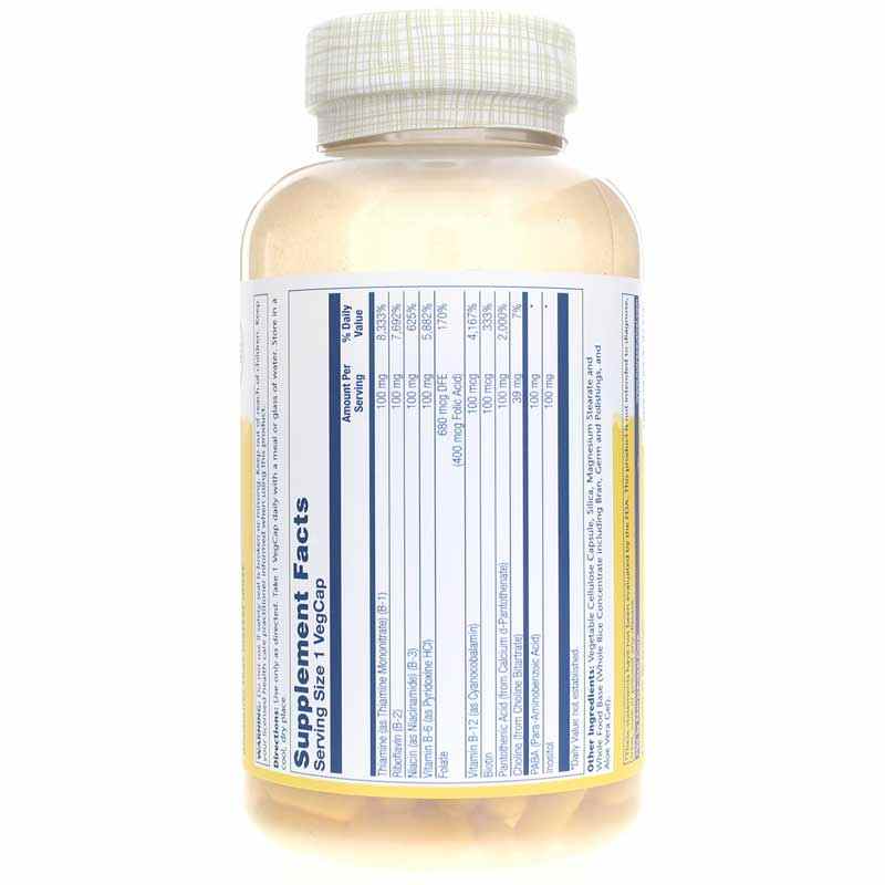 Vitamin B-Complex 100, 250 Veg Capsules, by Solaray, image #3