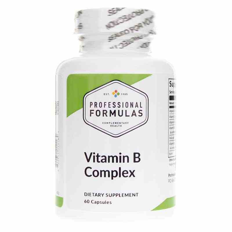 Vitamin B Complex Capsules, Professional Complementary Health Formulas ...