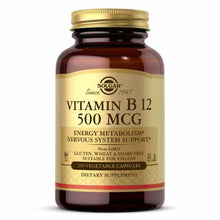 Vitamin B12 500 Mcg Capsules, by Solgar