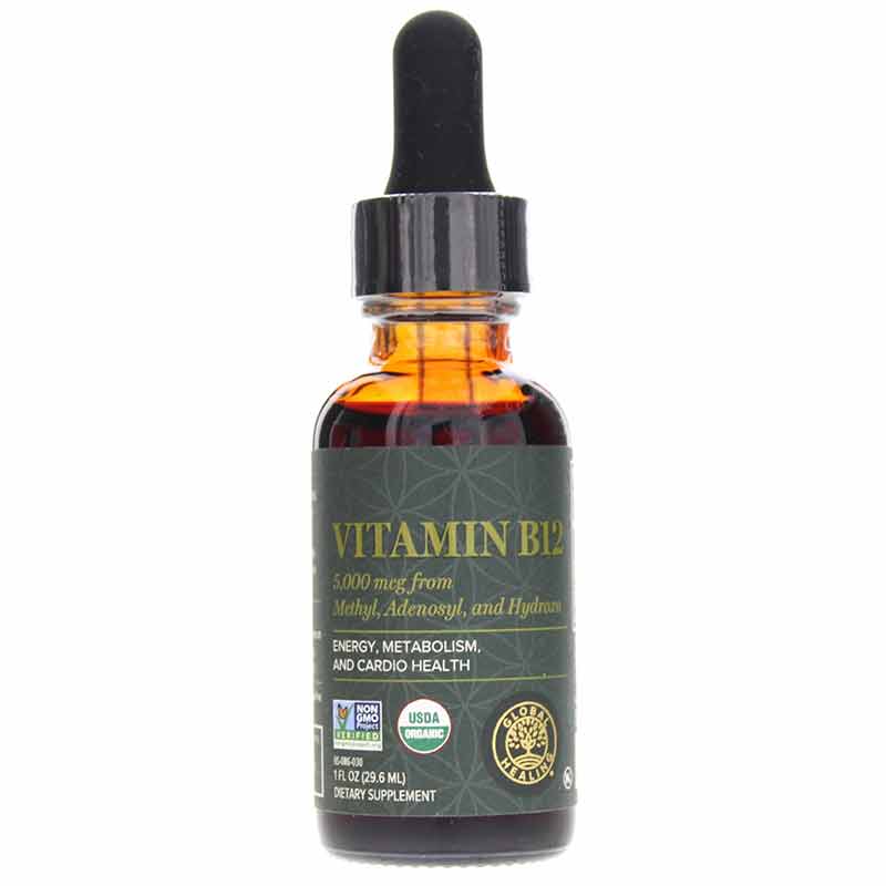 Vitamin B12 5000 Mcg, 1 Oz, by Global Healing