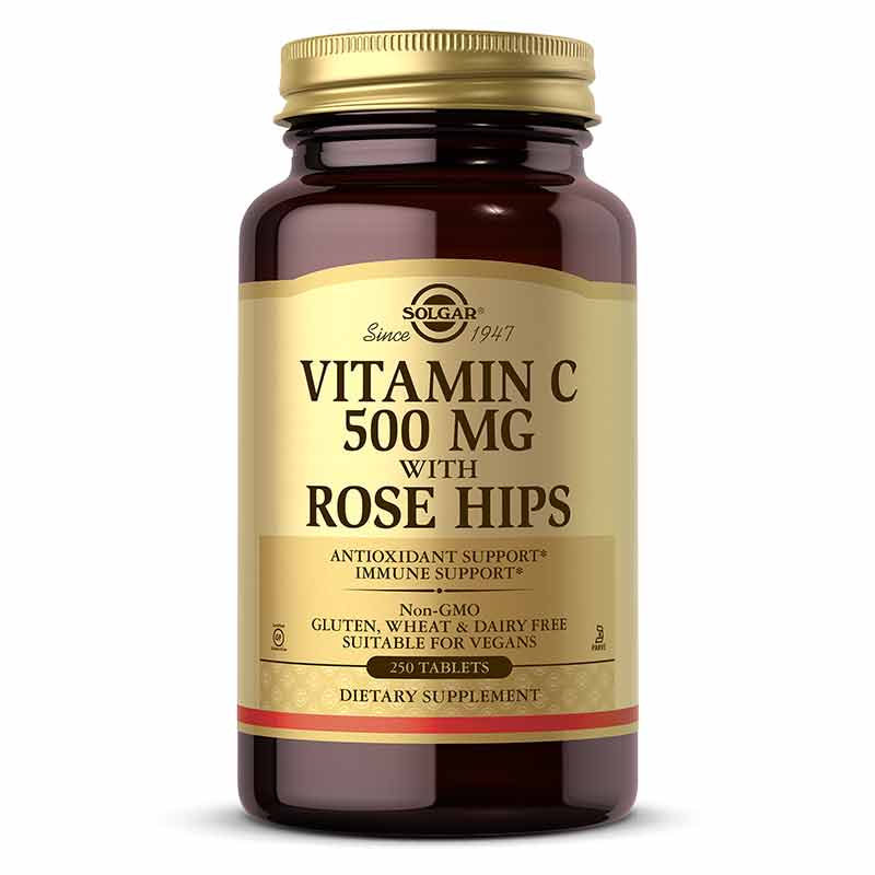 Vitamin C 500 Mg with Rose Hips, by Solgar