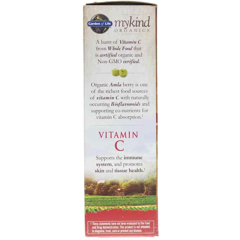 Vitamin C 60 Mg Organic Spray, Cherry Tangerine, by Garden of Life mykind Organics, image #4