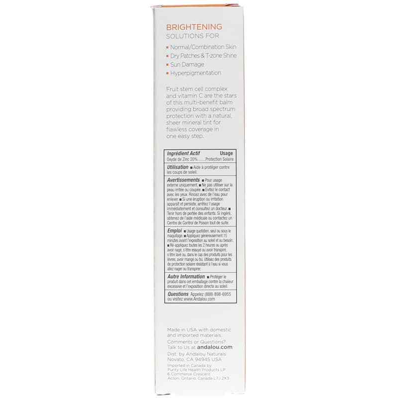 Vitamin C Beauty Balm SPF 30, Brightening Formula, by Andalou Naturals, image #3