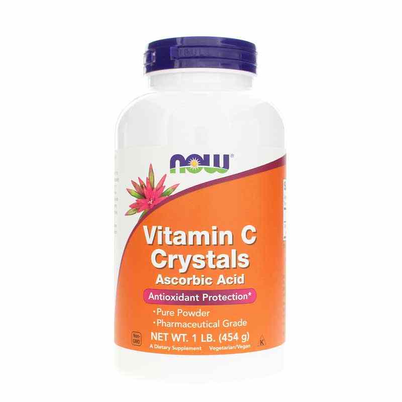 Vitamin C Crystals Ascorbic Acid Powder, 16 Oz, by NOW Foods