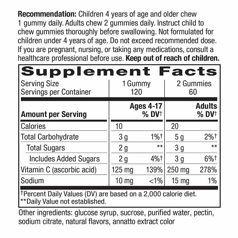 Vitamin C Gummies 250 Mg, by Natures Way, image #2