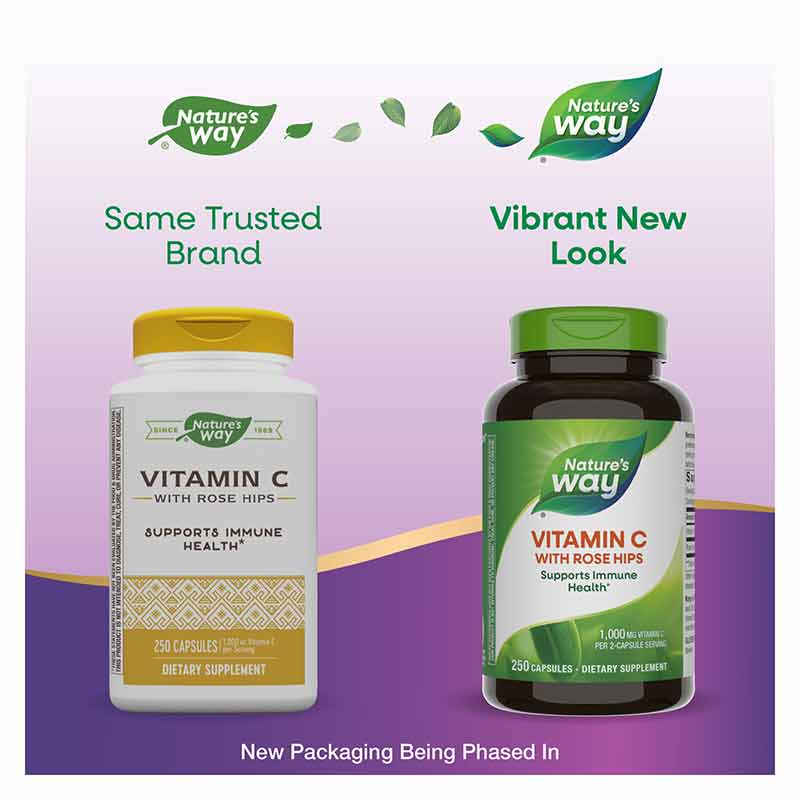 Vitamin C with Rose Hips, 250 Capsules, by Natures Way, image #3