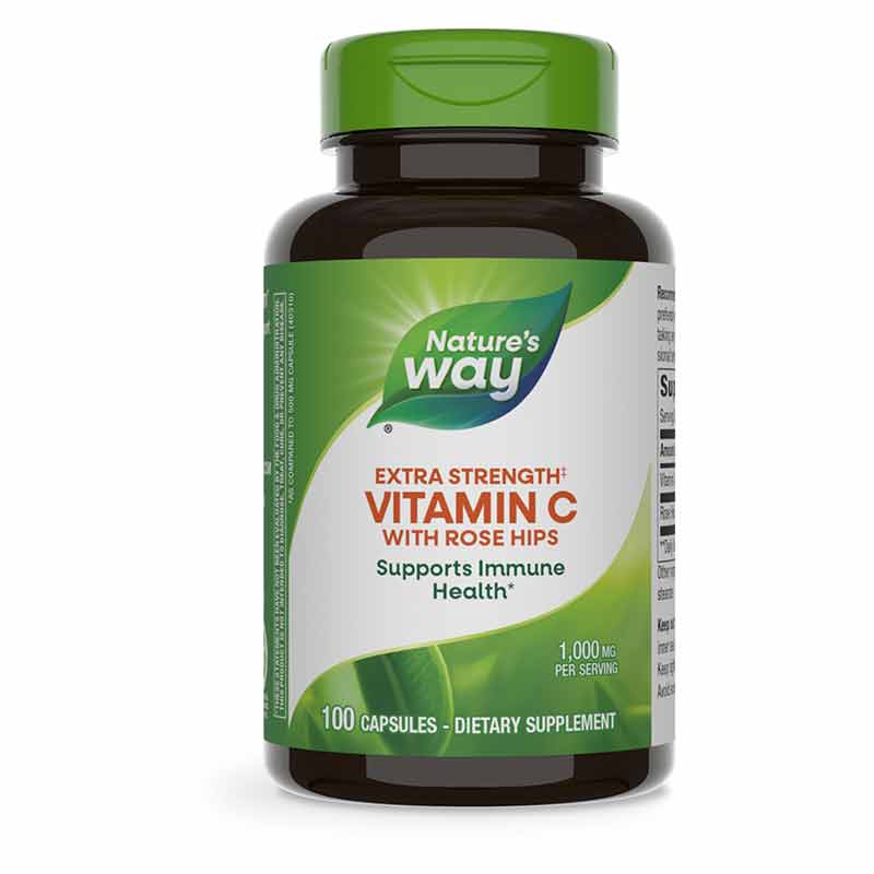 Vitamin C with Rose Hips Extra Strength, by Natures Way