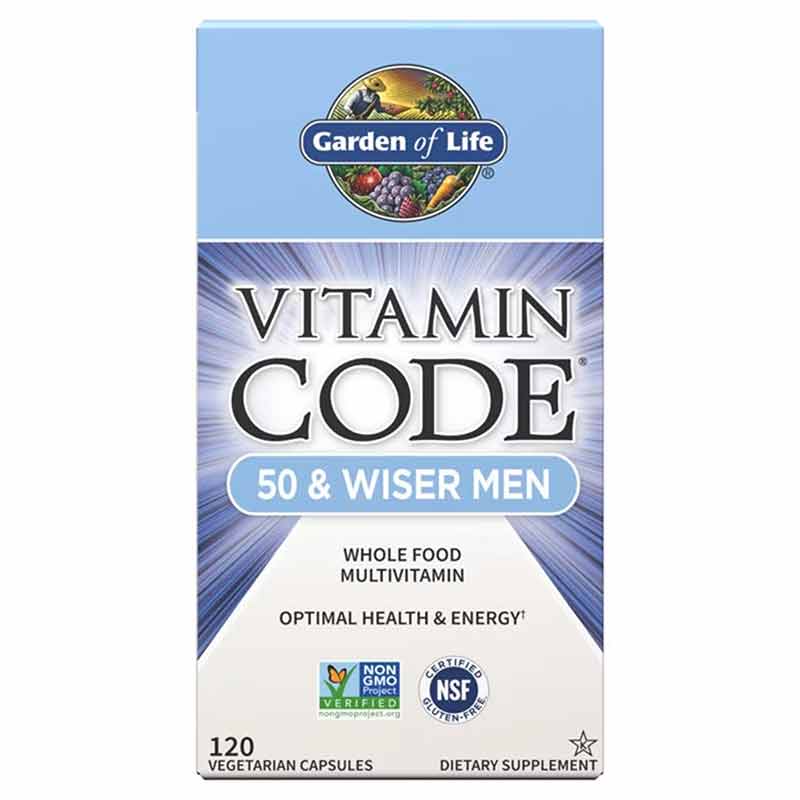 Vitamin Code 50 & Wiser Men Multivitamin, by Garden of Life