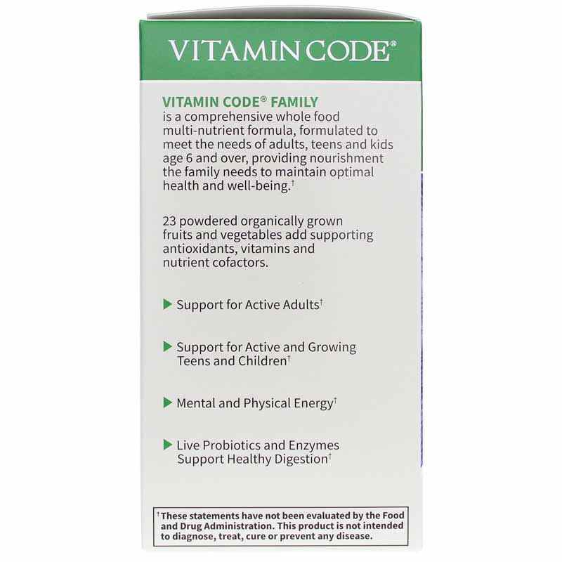 Vitamin Code Family Whole Food Multi, by Garden of Life, image #4