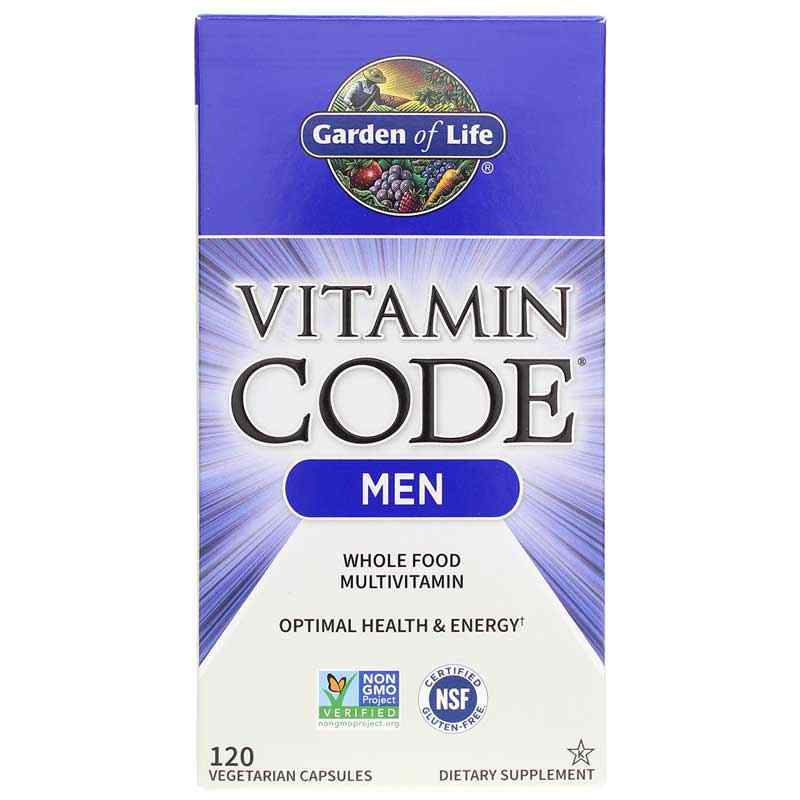 Vitamin Code Men Raw Whole Food Multivitamin, 120 Veg Capsules, by Garden of Life