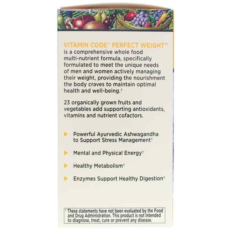 Vitamin Code Perfect Weight Whole Food Multivitamin, 120 Veg Capsules, by Garden of Life, image #4