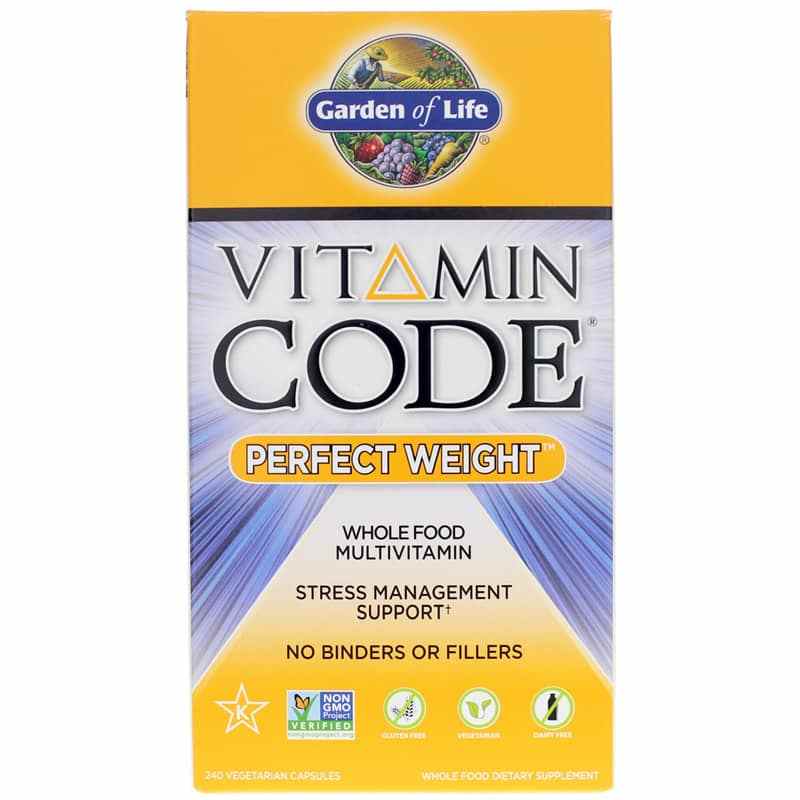 Vitamin Code Perfect Weight Whole Food Multivitamin, 240 Veg Capsules, by Garden of Life