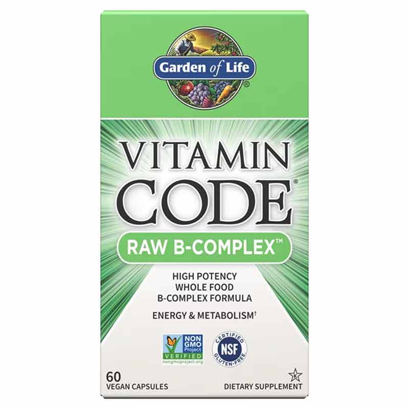 Vitamin Code Raw B-Complex, 60 Veg Capsules, by Garden of Life