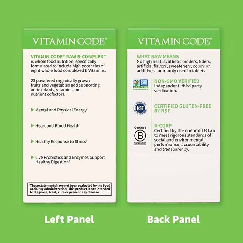 Vitamin Code Raw B-Complex, 60 Veg Capsules, by Garden of Life, image #3