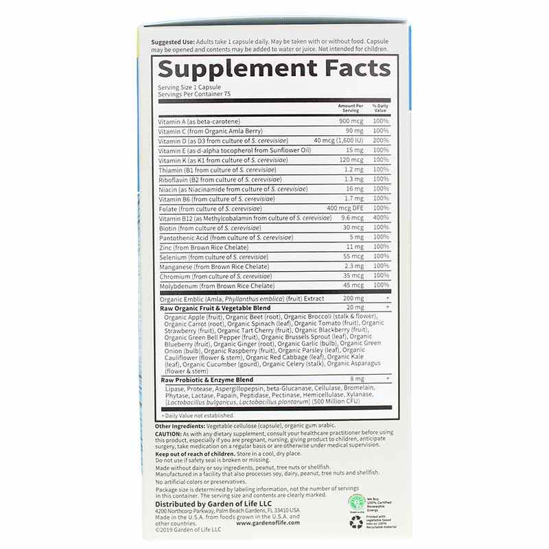 Vitamin Code Raw One for Men, by Garden of Life, image #2