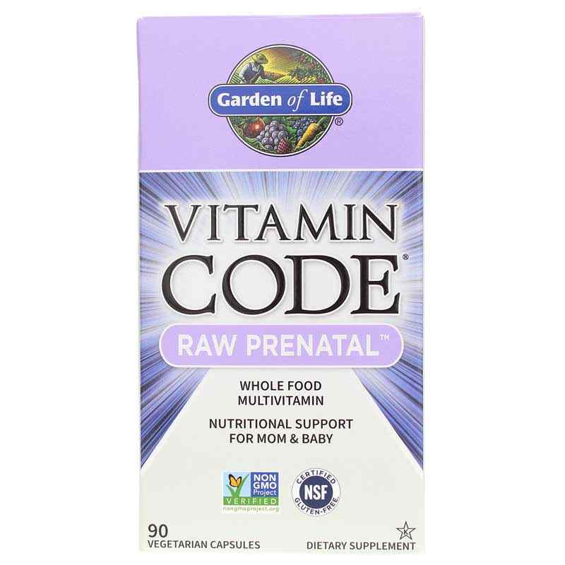 Vitamin Code Raw Prenatal Multivitamin, 90 Veg Capsules, by Garden of Life