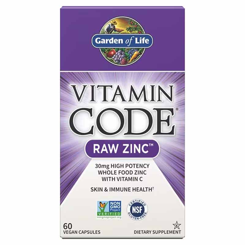 Vitamin Code Raw Zinc 30 Mg, by Garden of Life