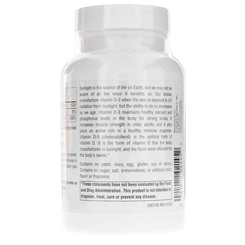 Vitamin D-3 2, 200 Capsules, by Source Naturals, image #3